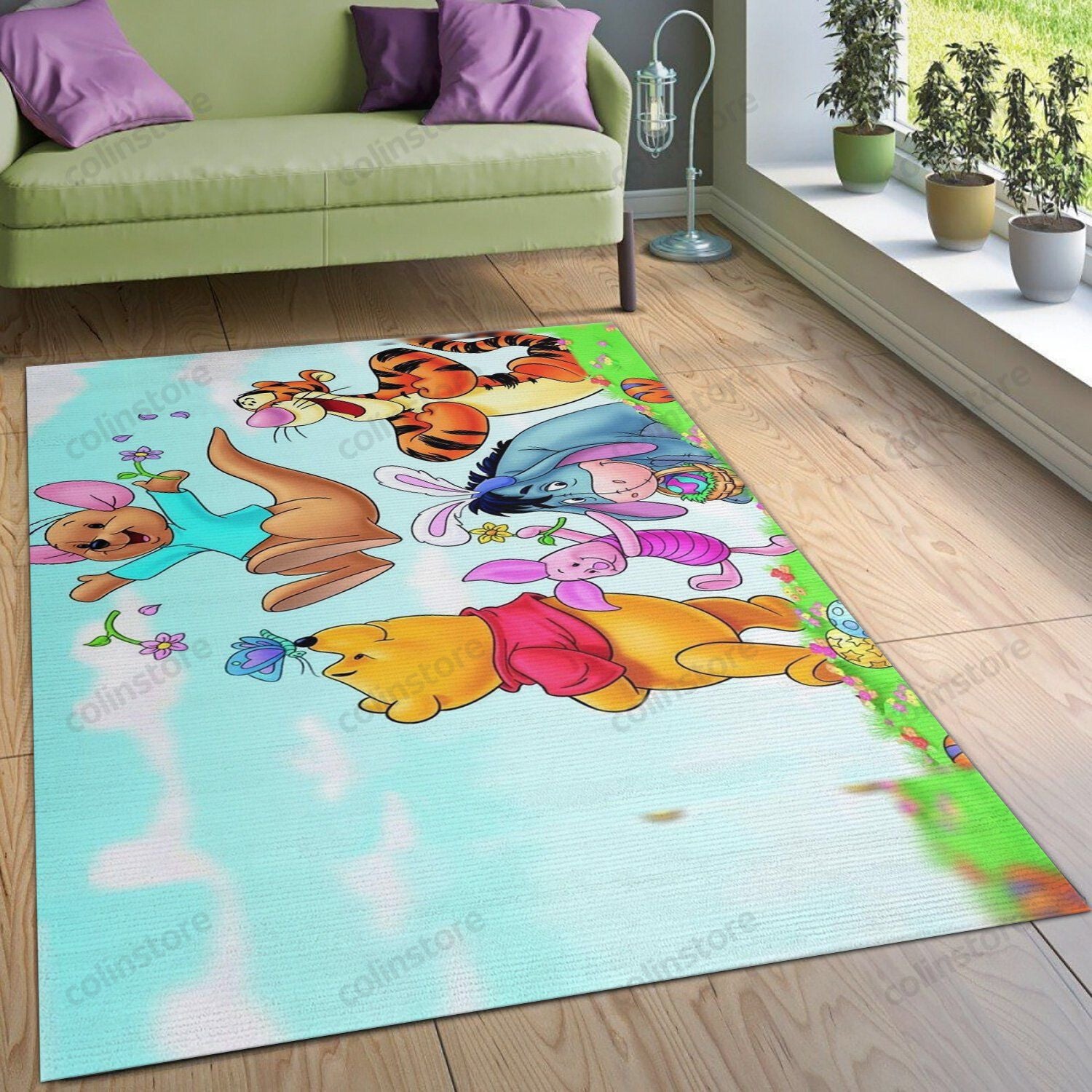 Winnie The Pooh Area Area Rug Carpet For Living Room Home Decor