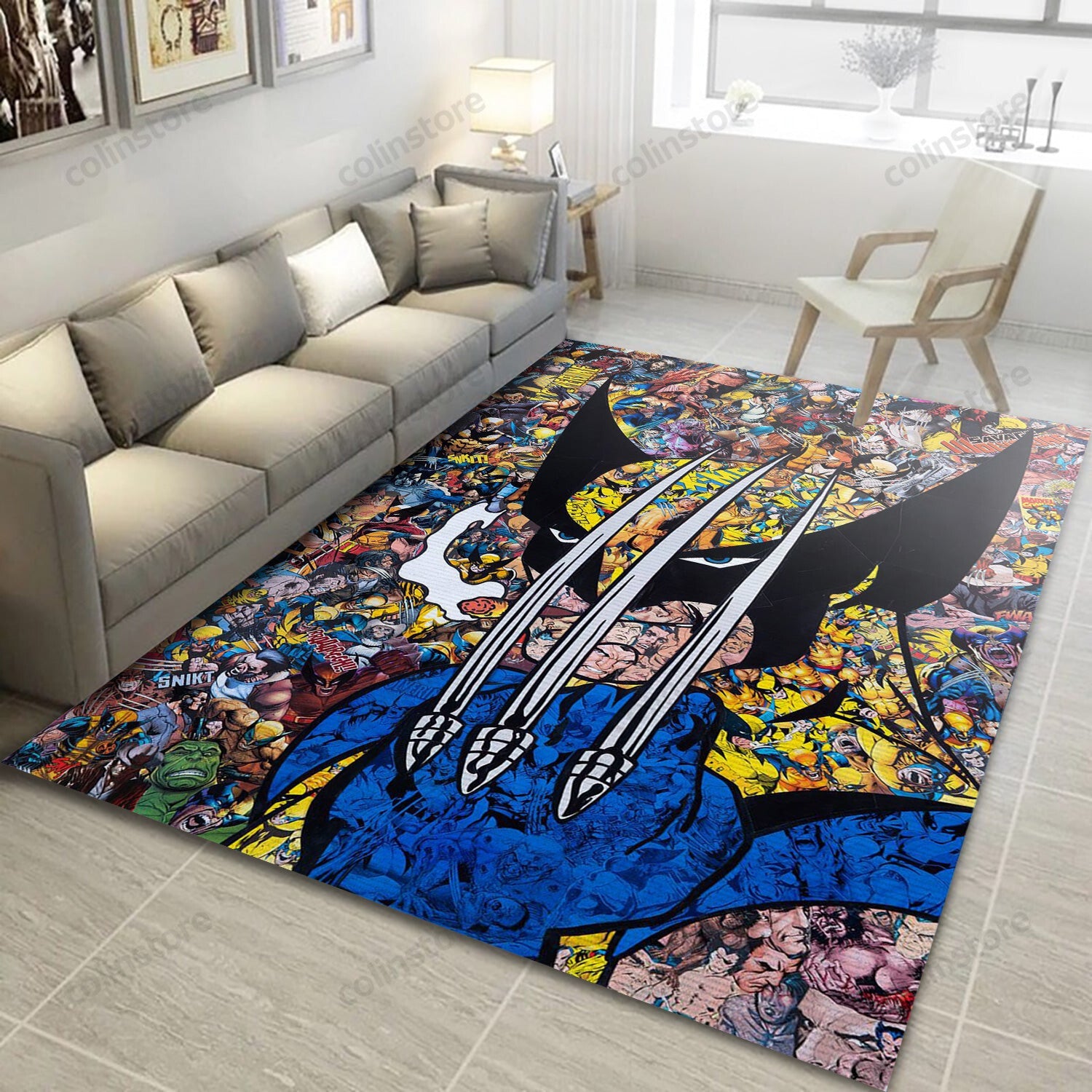 Wolverine V1 Area Rug Living Room Rug Home Decor