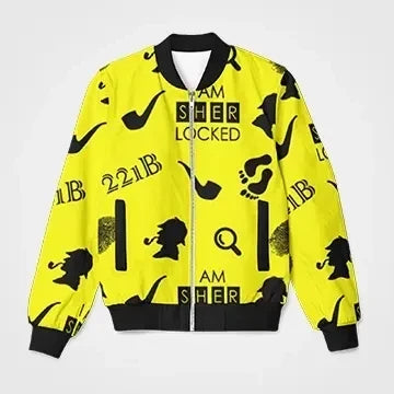 Yellow Tool Sher Lock 3d Printed Unisex Bomber Jacket