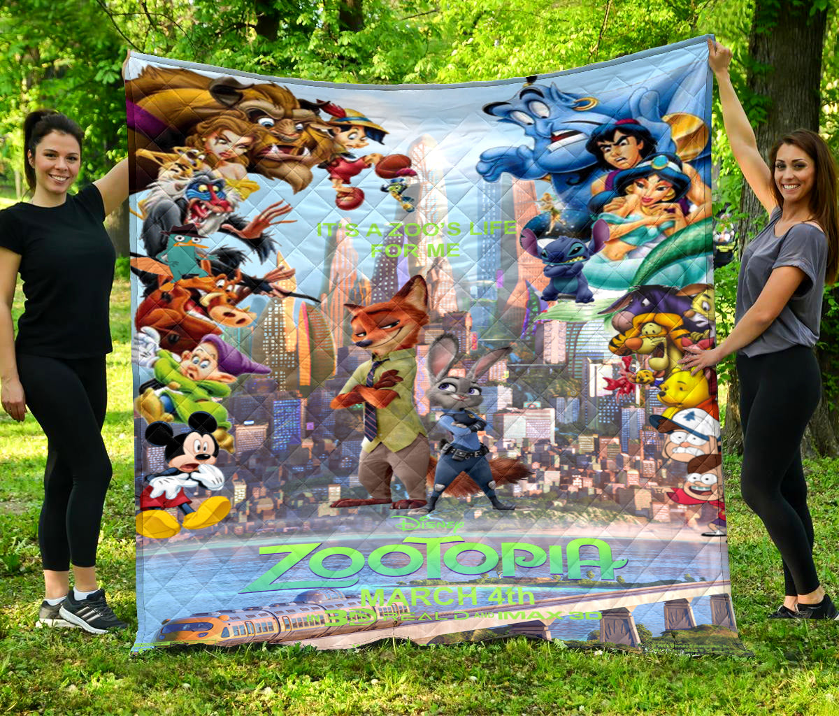 Zootopia Poster 10 3d Full Printing Quilt