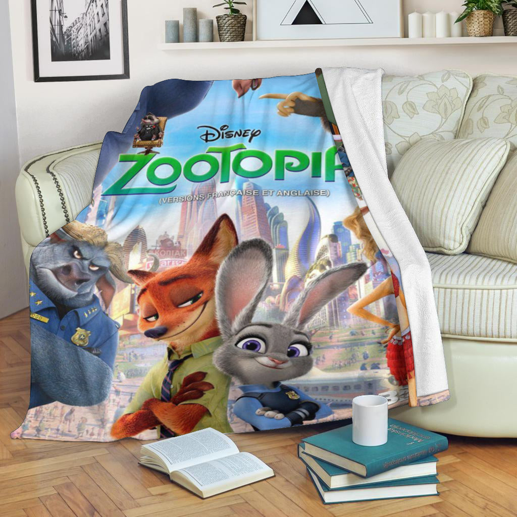 Zootopia Poster 1 3d Full Printing Fleece Blanket