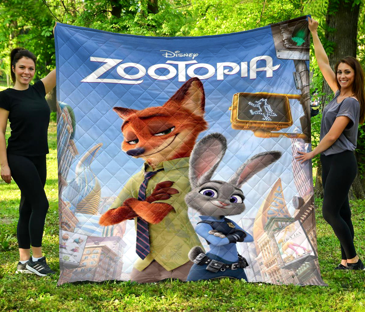 Zootopia Poster 3 3d Full Printing Quilt
