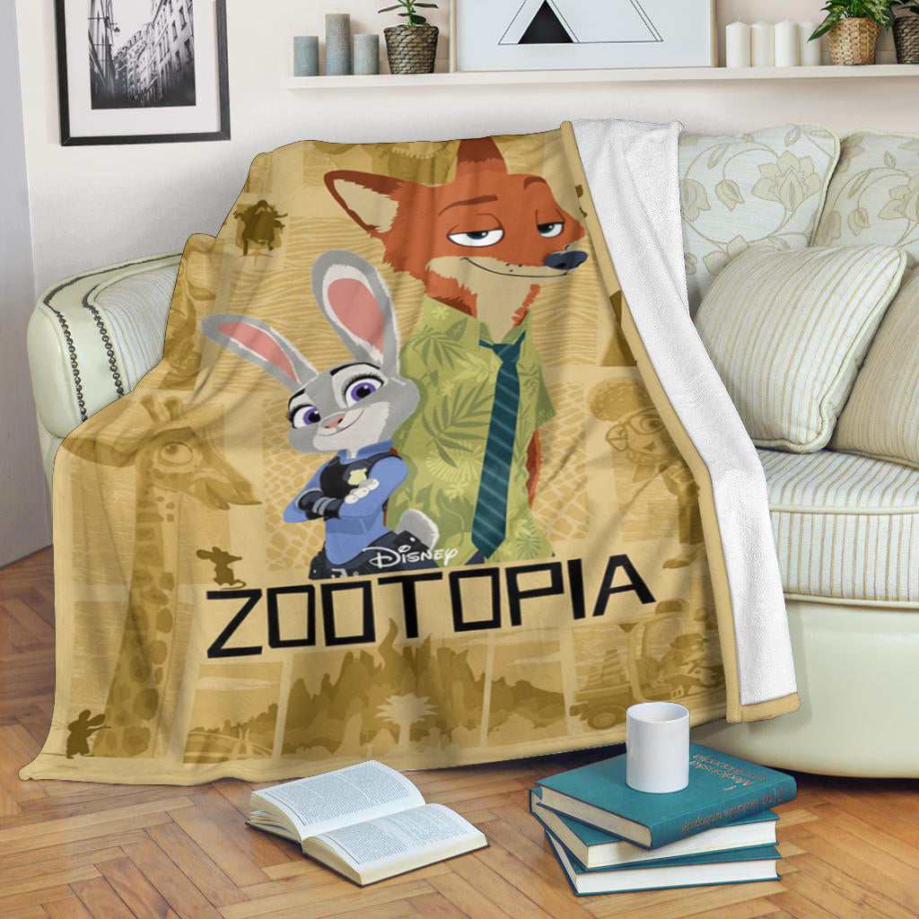 Zootopia Poster 7 3d Full Printing Fleece Blanket