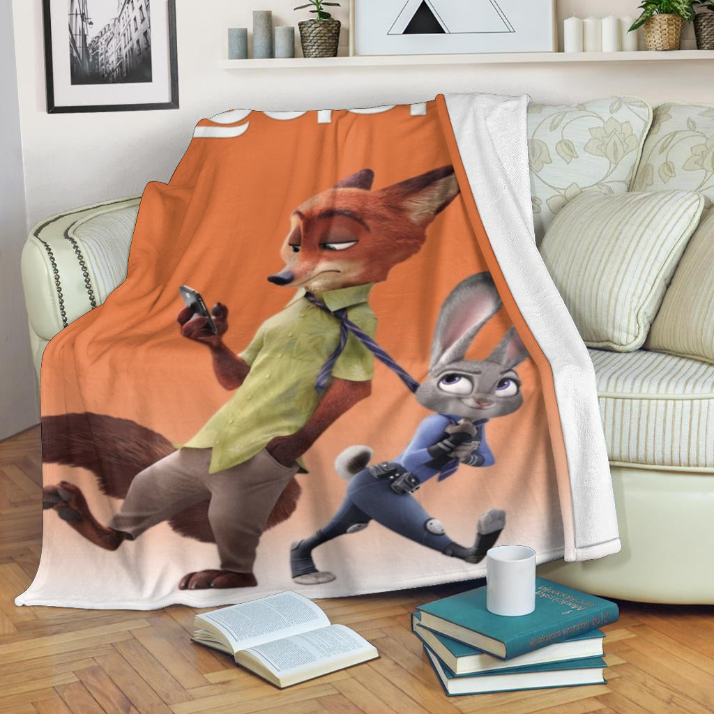 Zootopia Poster 8 3d Full Printing Fleece Blanket