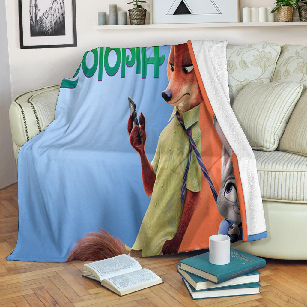 Zootopia Poster 9 3d Full Printing Fleece Blanket