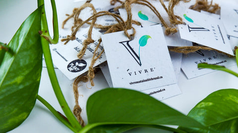 Plantable seed paper tags