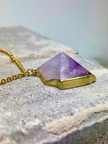 Amethyst Pyramid Gemstone