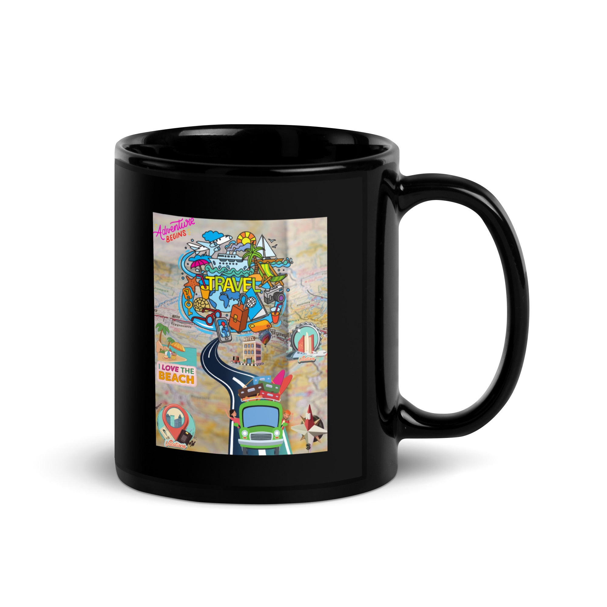 Black Glossy Mug