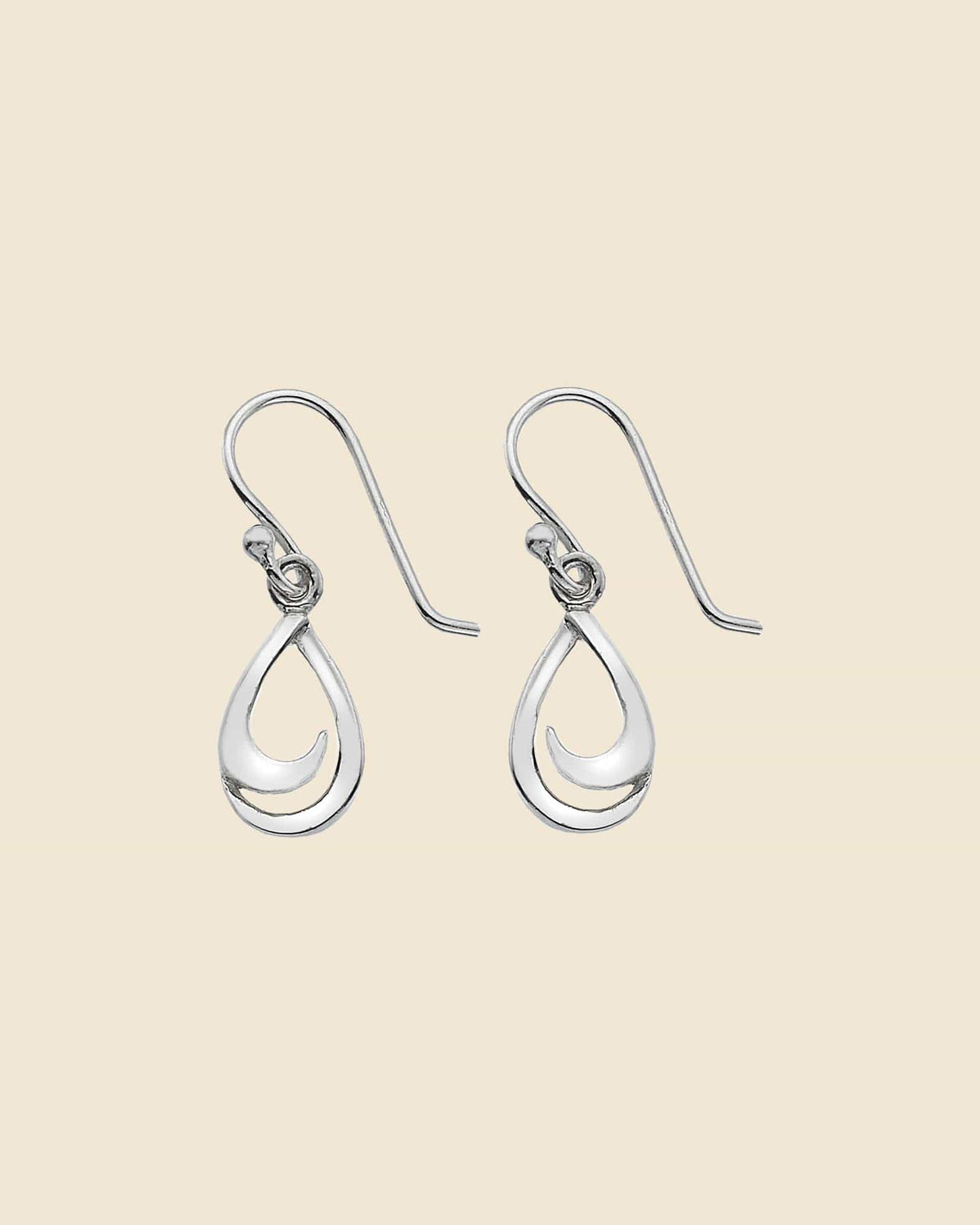Dangle Earrings Drop Hook Earrings S Shaped Earrings Silver Spiral