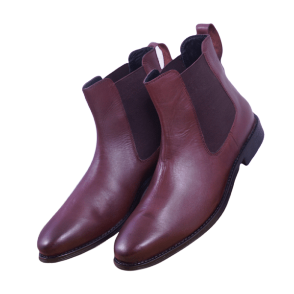 Haiku foretrække Assassin Buy Real Genuine Leather Cherry Chelsea Boots for Men's – PhaBhu.com