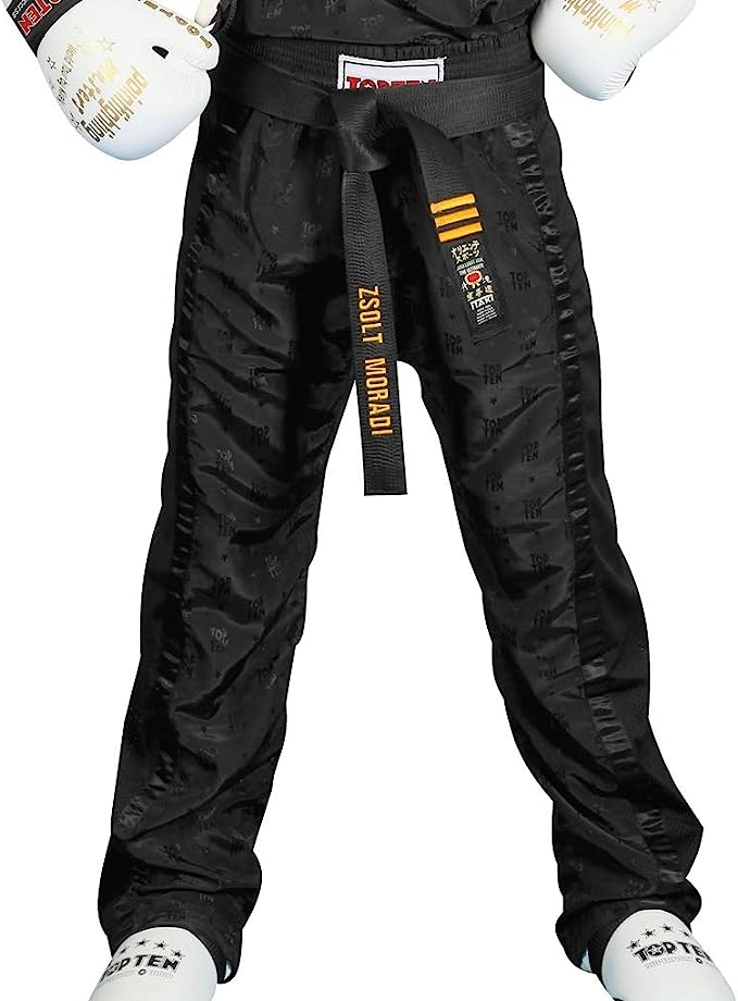 Image of Top Ten Mesh Kickboxing Pants - Black