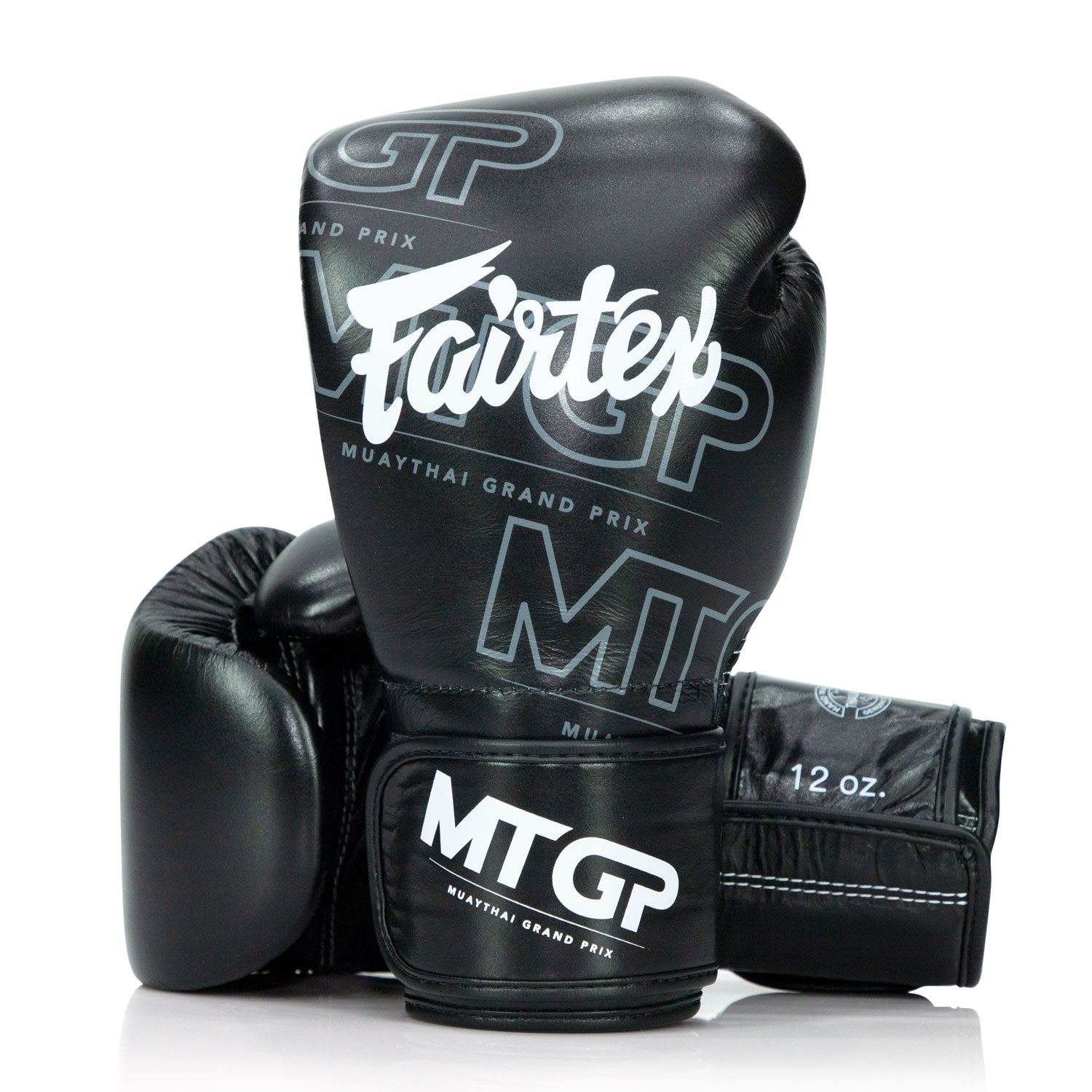 Image of BGV Fairtex X MTGP Black Velcro Boxing Gloves