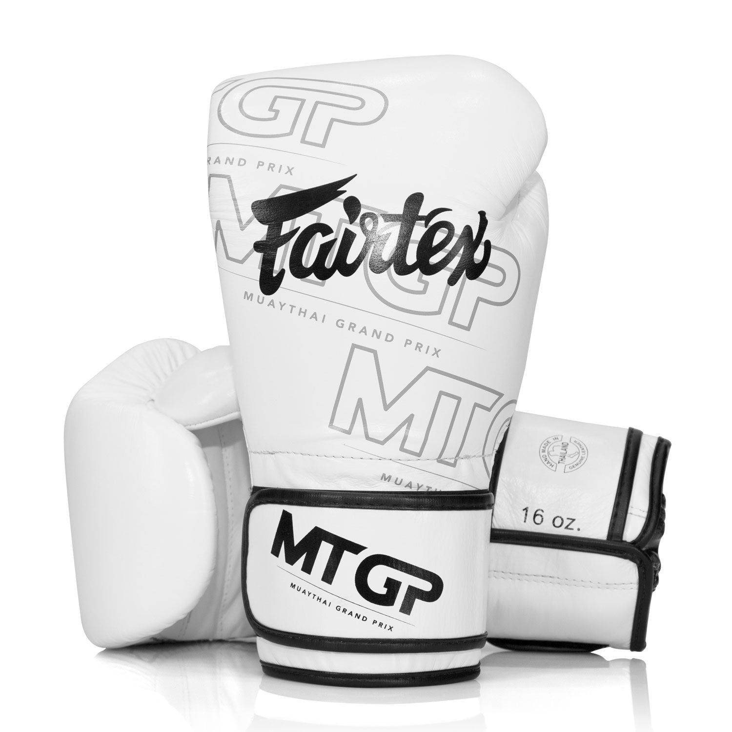 Image of BGV Fairtex X MTGP White Velcro Boxing Gloves