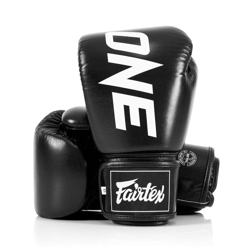 Image of BGV Fairtex X ONE Championship Black Boxing Gloves