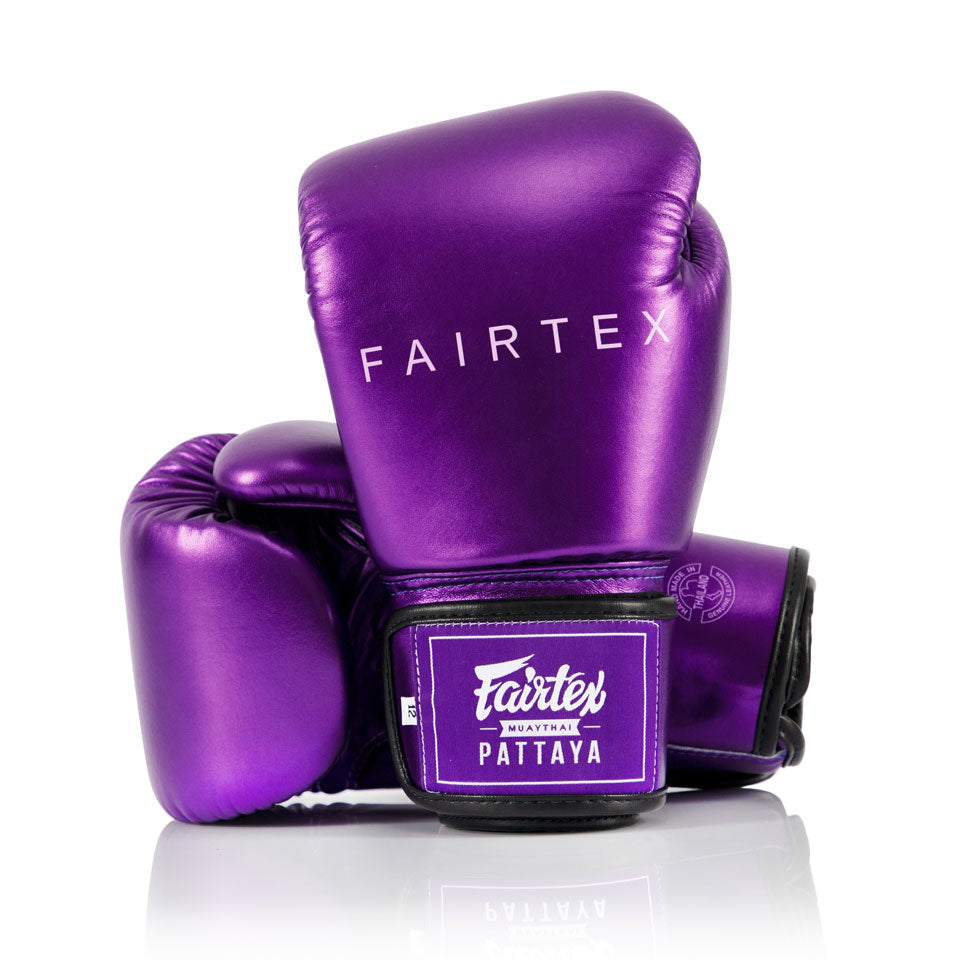 Image of BGV22 Fairtex Metallic Purple Boxing Gloves