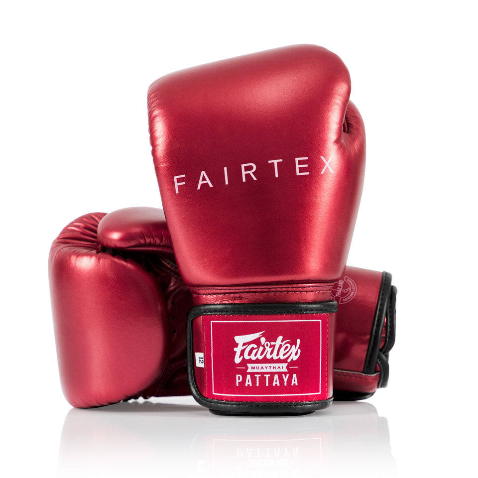 Image of BGV22 Fairtex Metallic Red Boxing Gloves