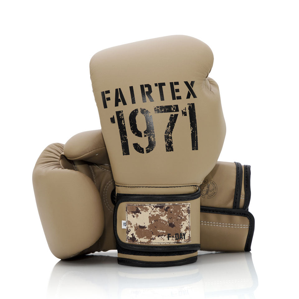 Image of BGV25 Fairtex F-Day 2 Desert Operation Boxing Gloves