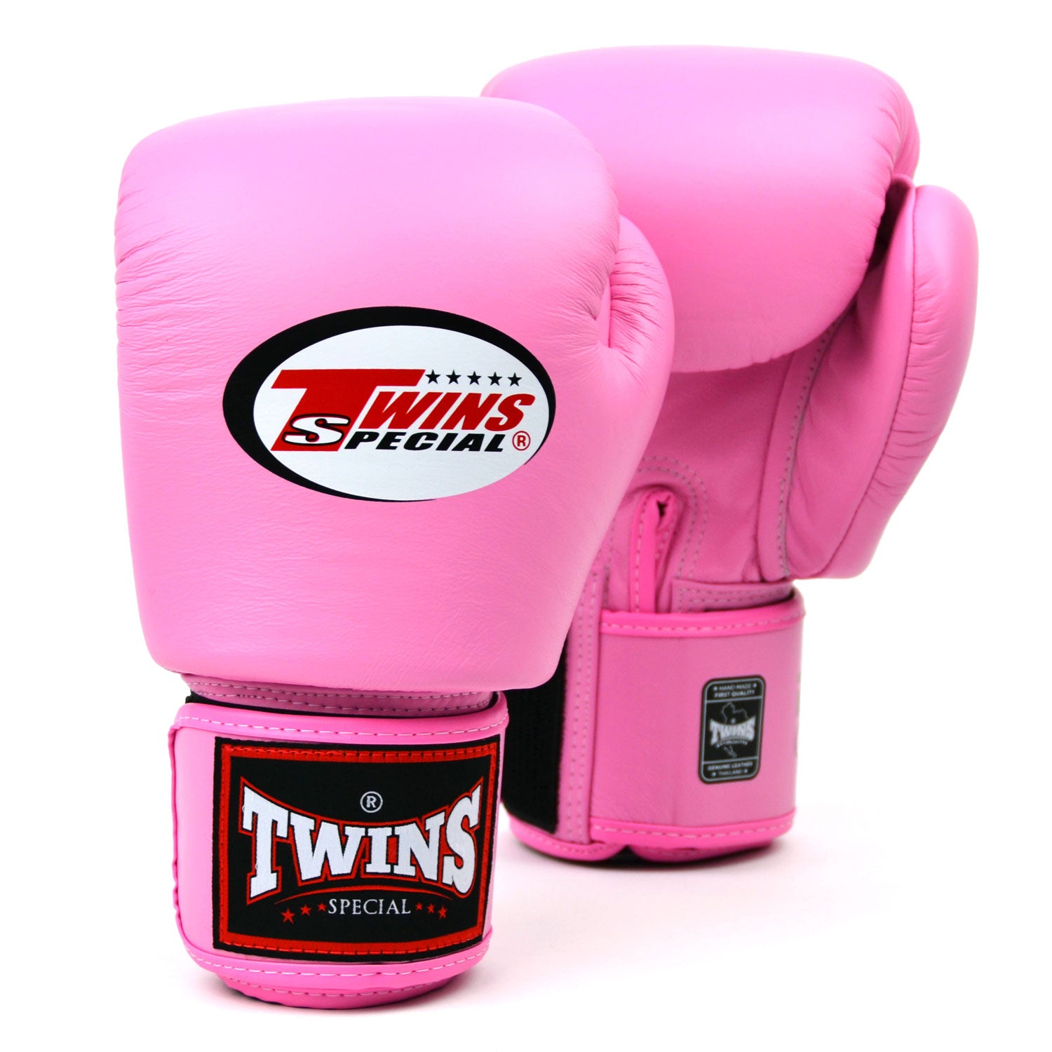 Image of BGVL3 Twins Pink Velcro Boxing Gloves