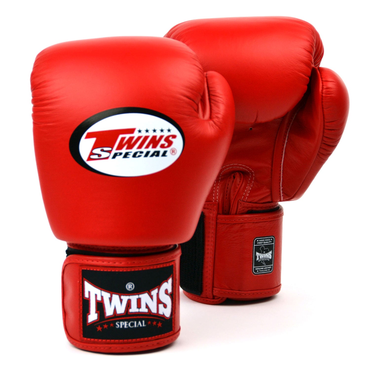 Image of BGVL3 Twins Red Velcro Boxing Gloves