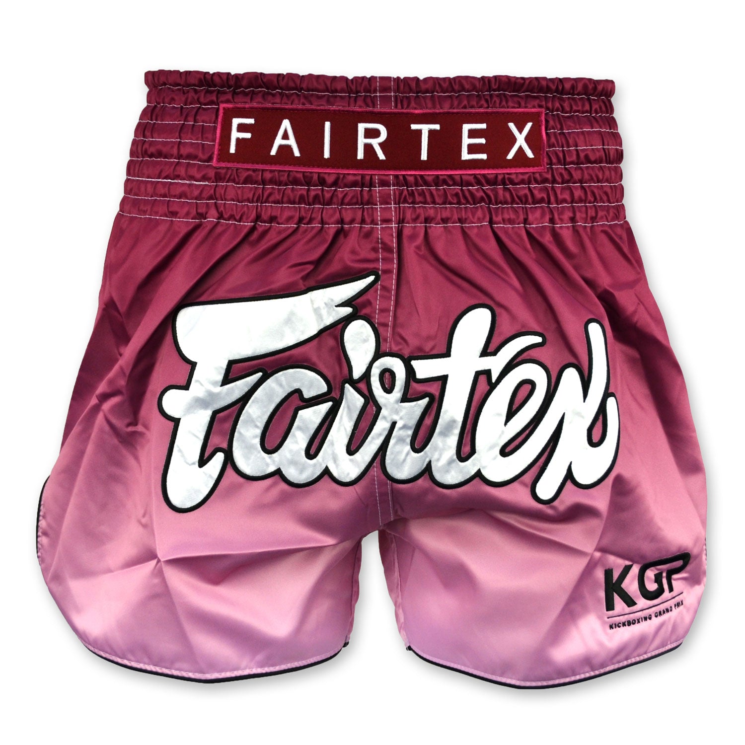 Image of BS Fairtex X KGP Maroon Fade Muaythai Shorts