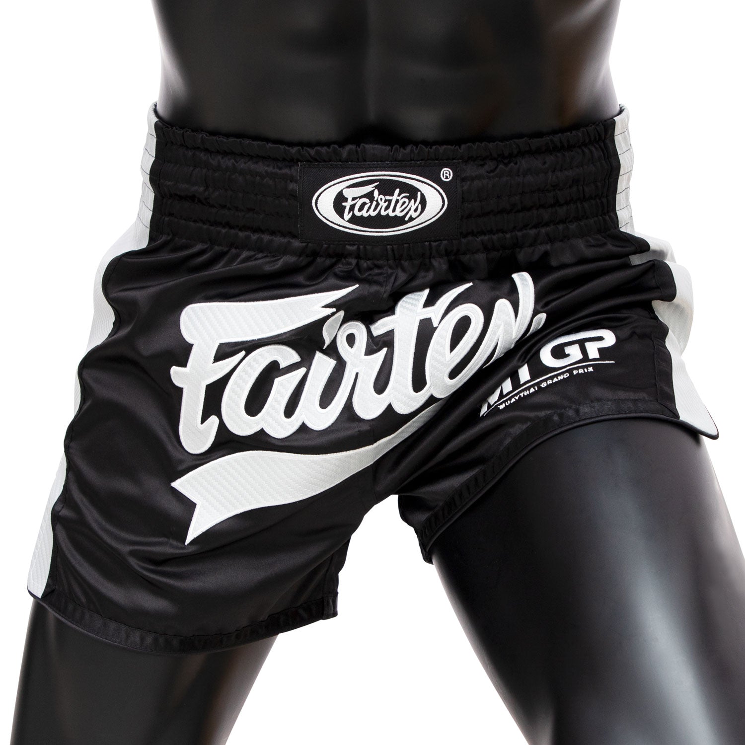 Image of BS Fairtex X MTGP Black-White Muaythai Shorts
