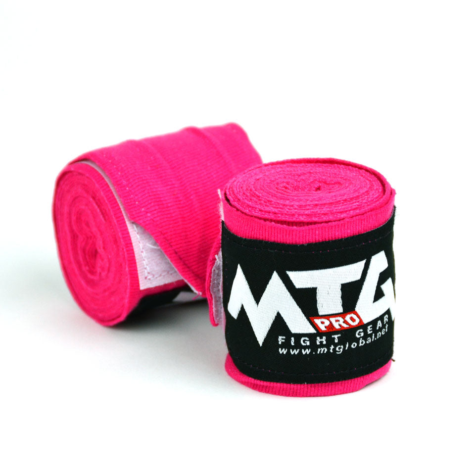 Image of EHW2 MTG Pro 2.5m Pink Elasticated Hand Wraps