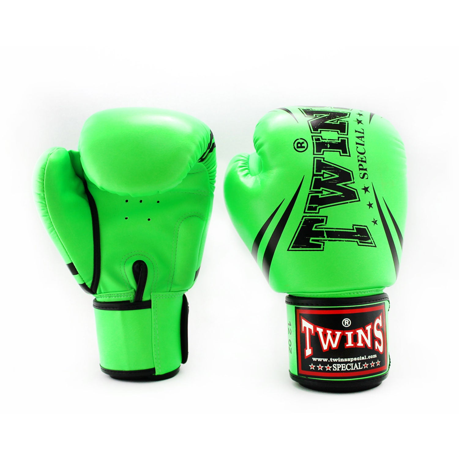 Image of FBGVDM3-TW6 Twins Non-Leather Boxing Gloves Green