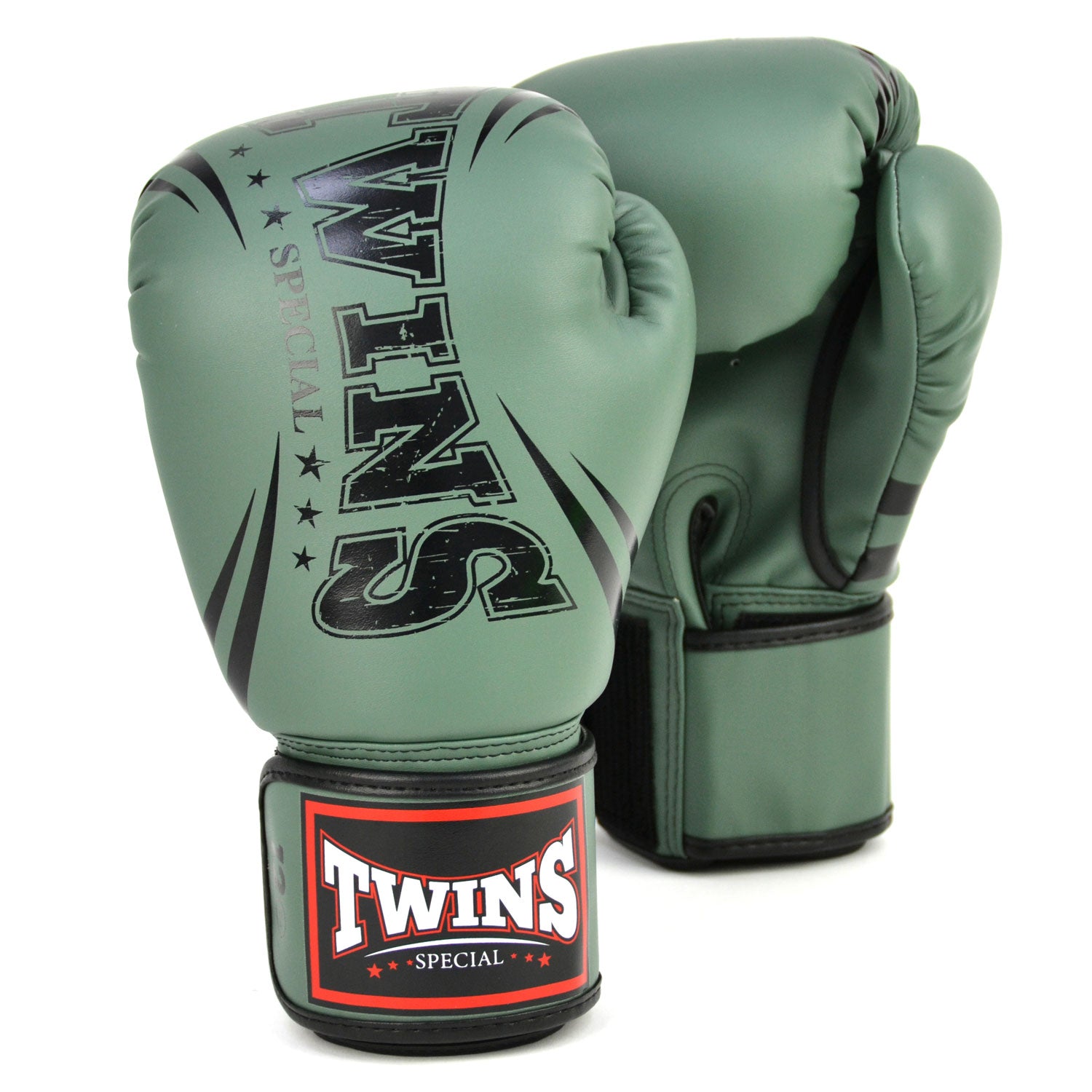 Image of FBGVDM3-TW6 Twins Non-Leather Boxing Gloves Olive