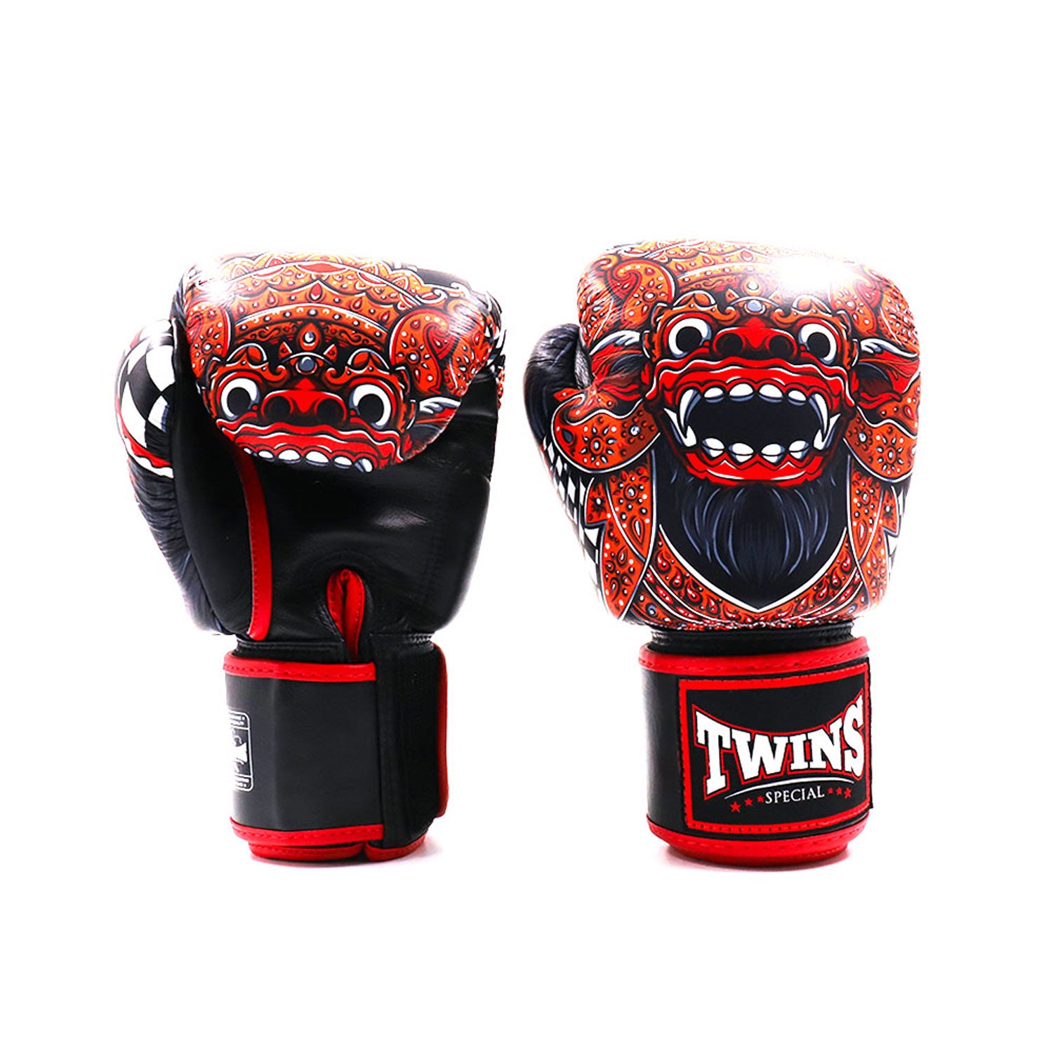 Image of FBGVL3-59 Twins Barong Boxing Gloves Black-Red