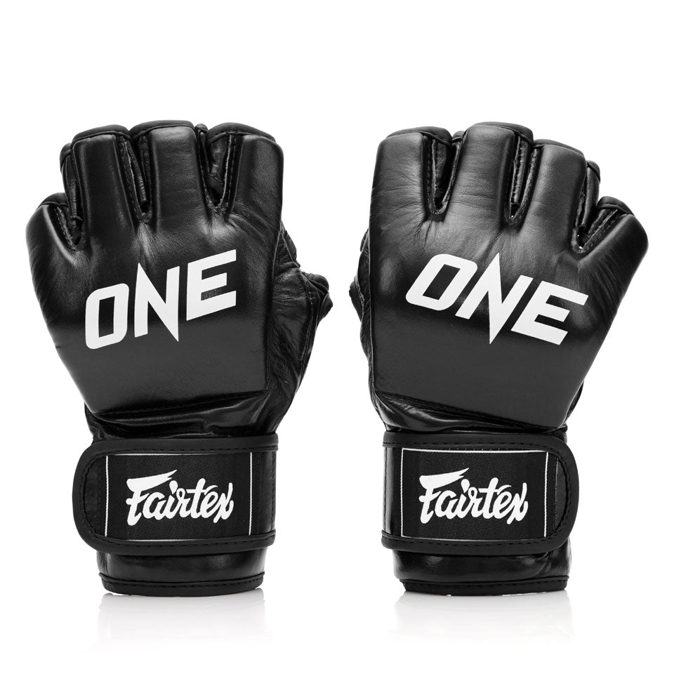 Image of FGV12 Fairtex X ONE Championship Black MMA Gloves