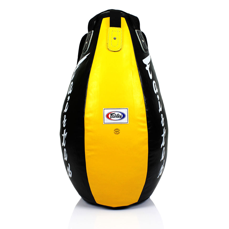 Image of HB15 Fairtex Black-Yellow Super Teardrop Bag (FILLED)
