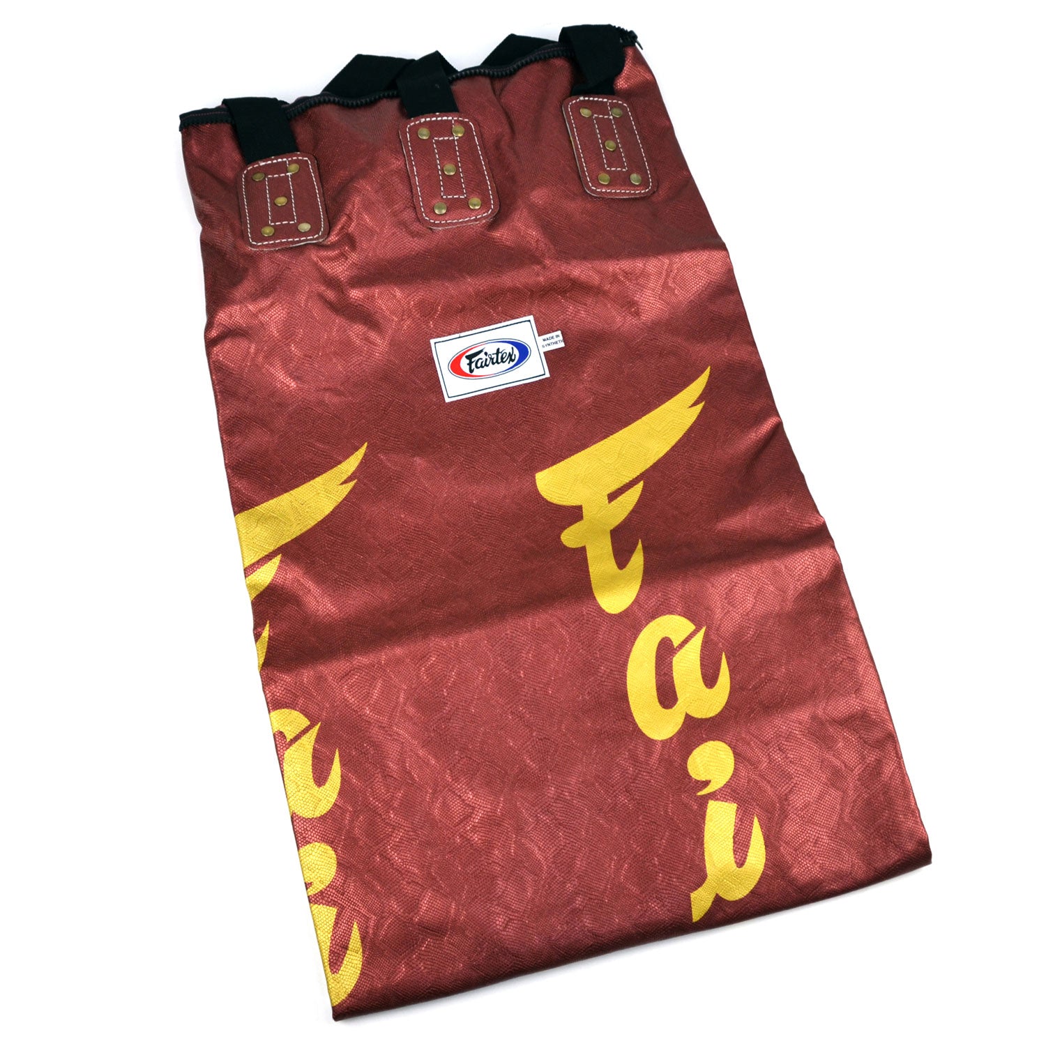 Image of HB6PY Fairtex Red Python 6ft Muaythai Banana Bag (UN-FILLED)