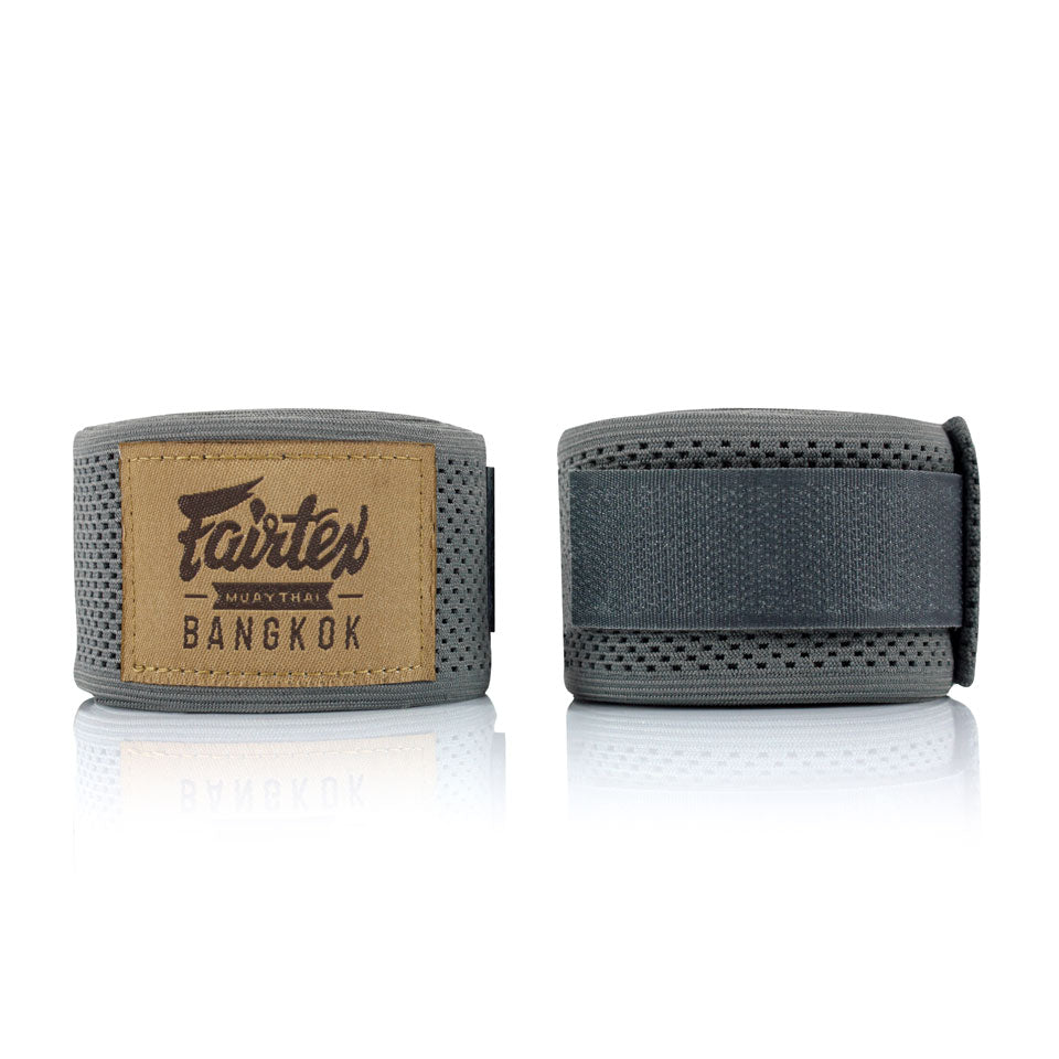 Image of HW4 Fairtex Grey Mesh Hand Wraps