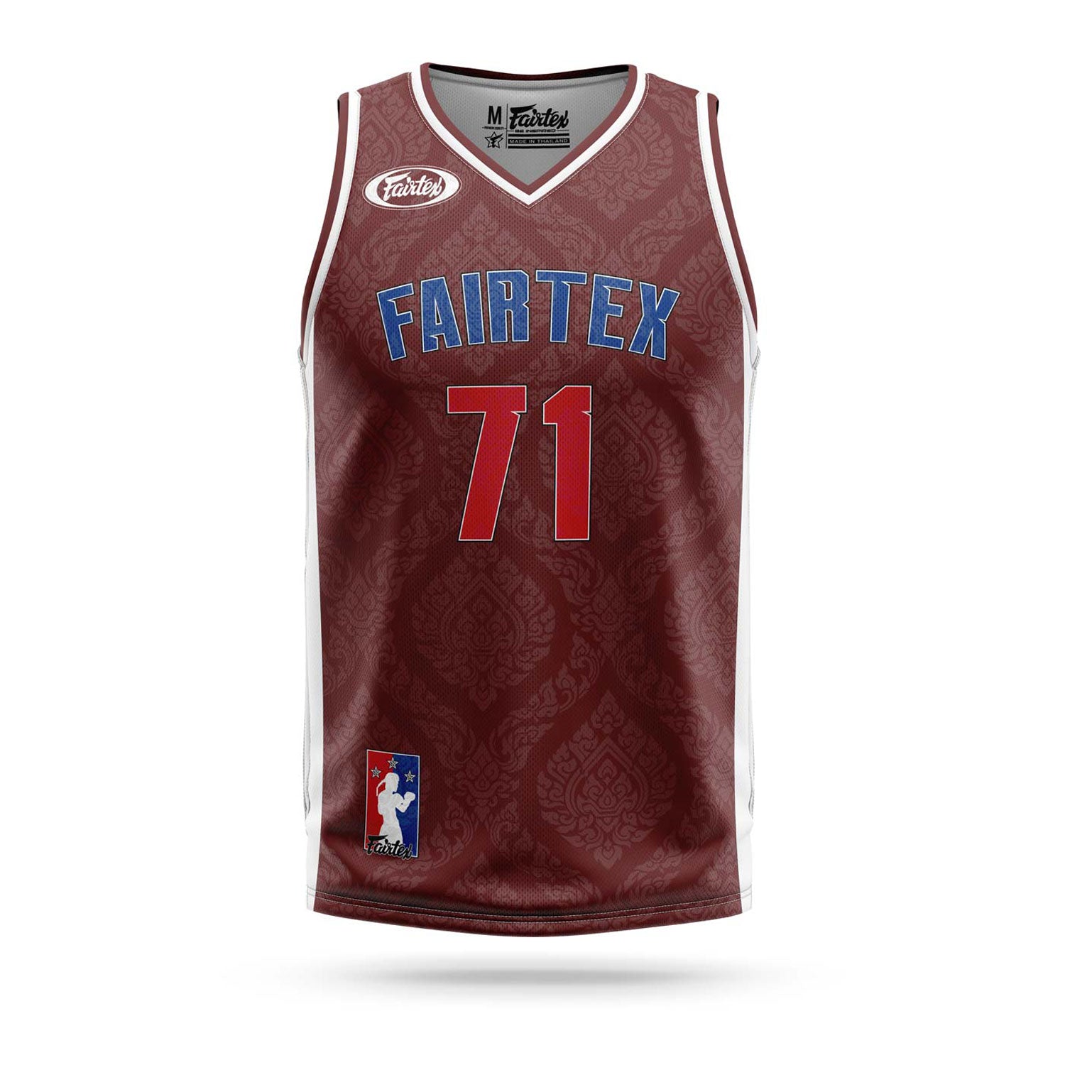 Image of JS19 Fairtex Basketball Jersey Maroon