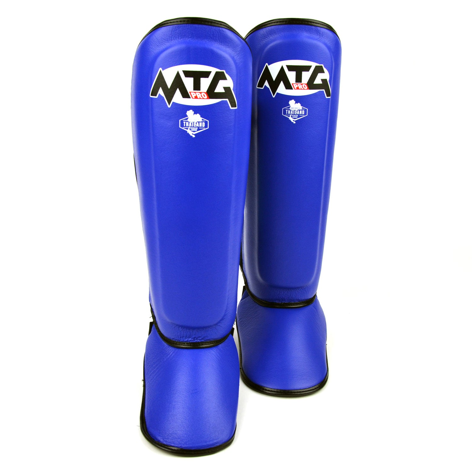 Image of SF1 MTG Pro Blue Leather Shin Pads