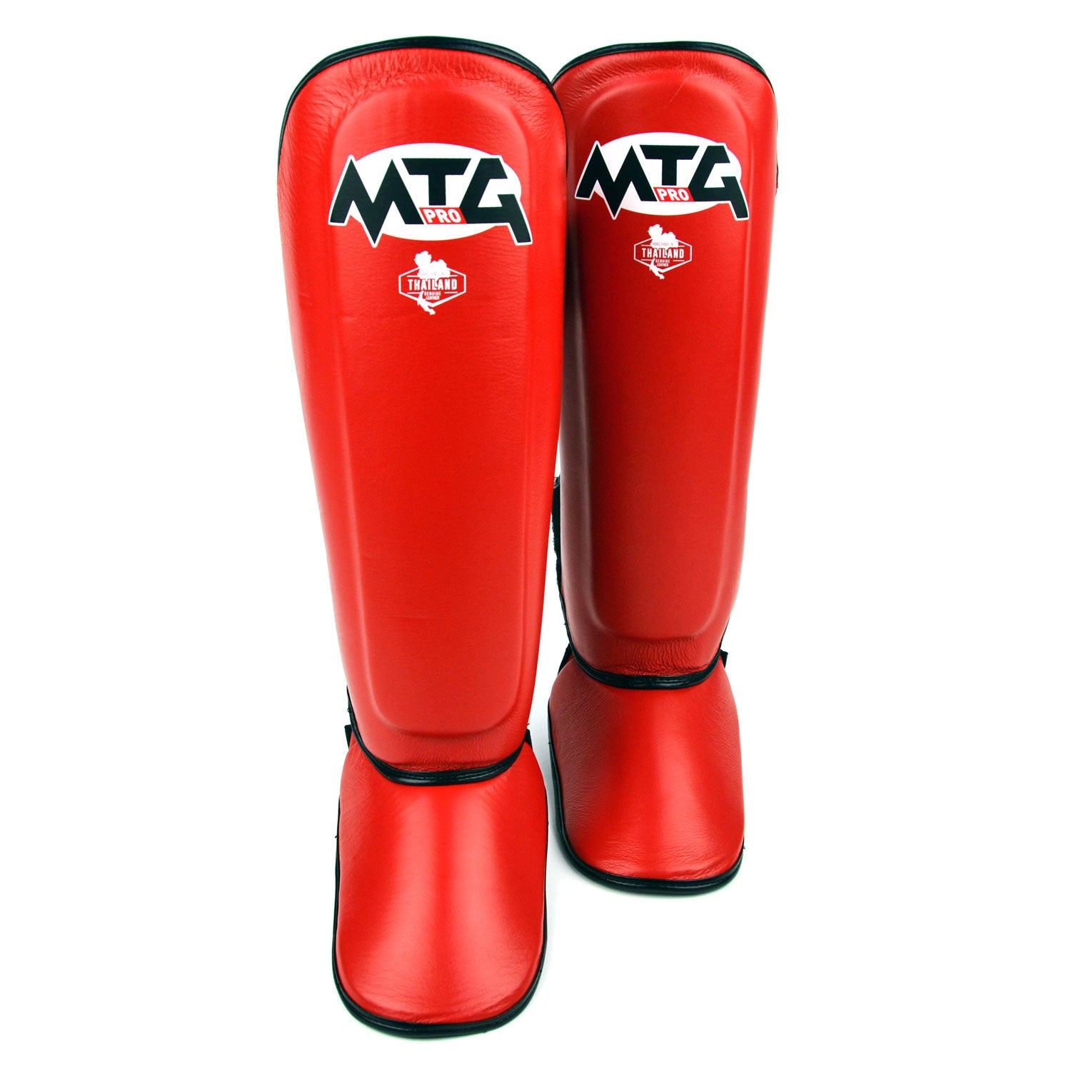 Image of SF1 MTG Pro Red Leather Shin Pads