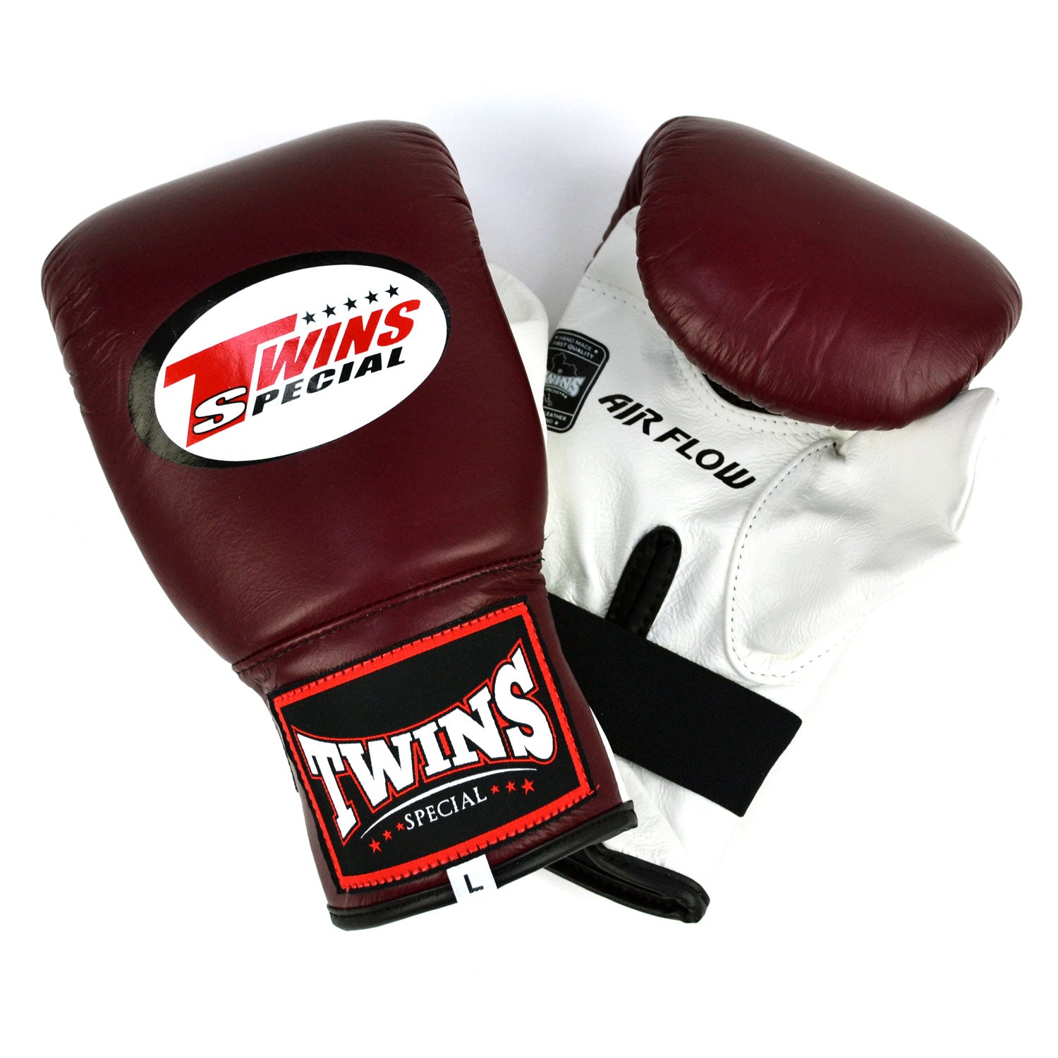 Image of TBGLA1F Twins Air Flow Bag Gloves Maroon-White
