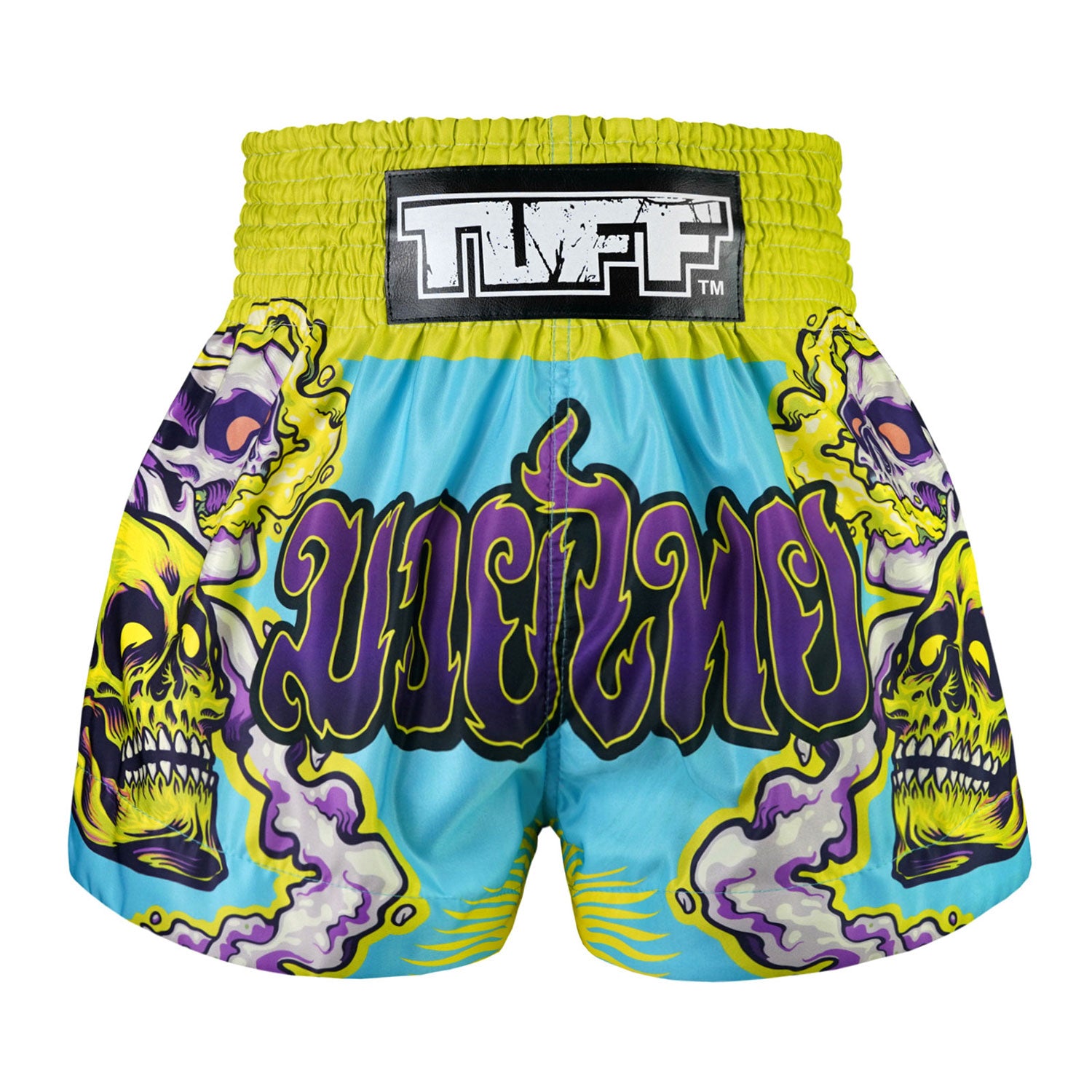 Image of MS682 TUFF Muay Thai Shorts Trippy Skull