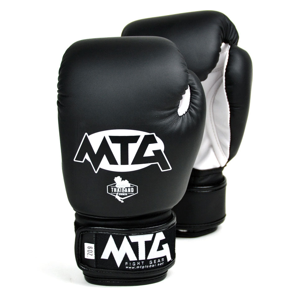Image of VGS1 MTG Black Synthetic Boxing Gloves