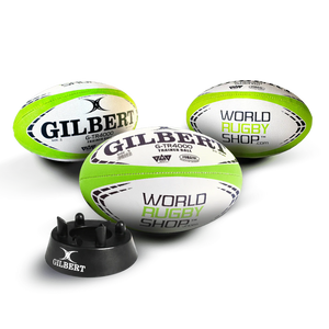 Gilbert WRS G-TR4000 Rugby Training Ball Size 5 Set of 3 + Kicking Tee - MadMarv Sports Apparel and Equipment 
