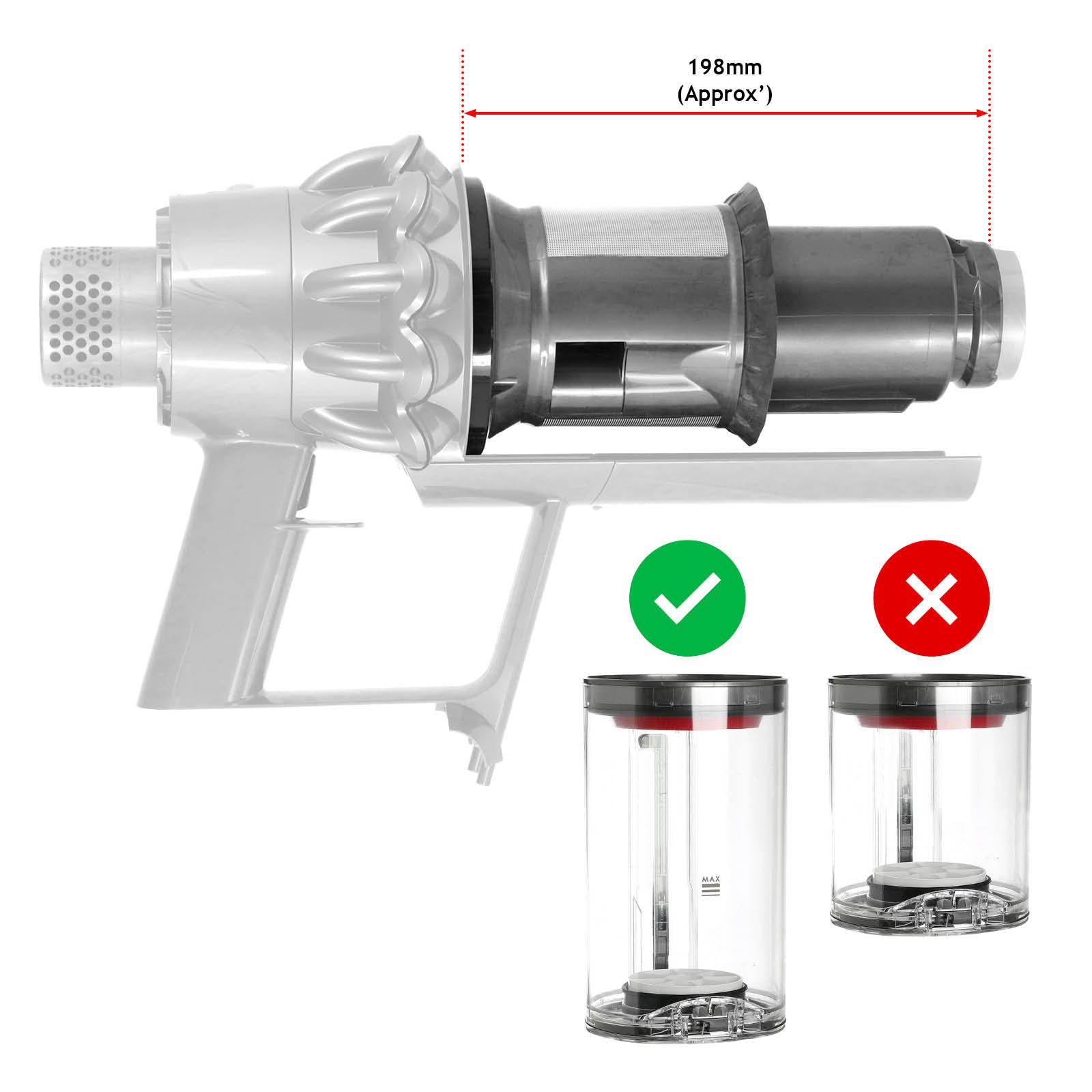 DYSON Cyclone V10 Animal Absolute SV12 Big Body Vacuum Genuine Spare P