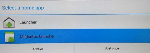 Choose "Media Box Launcher" to start