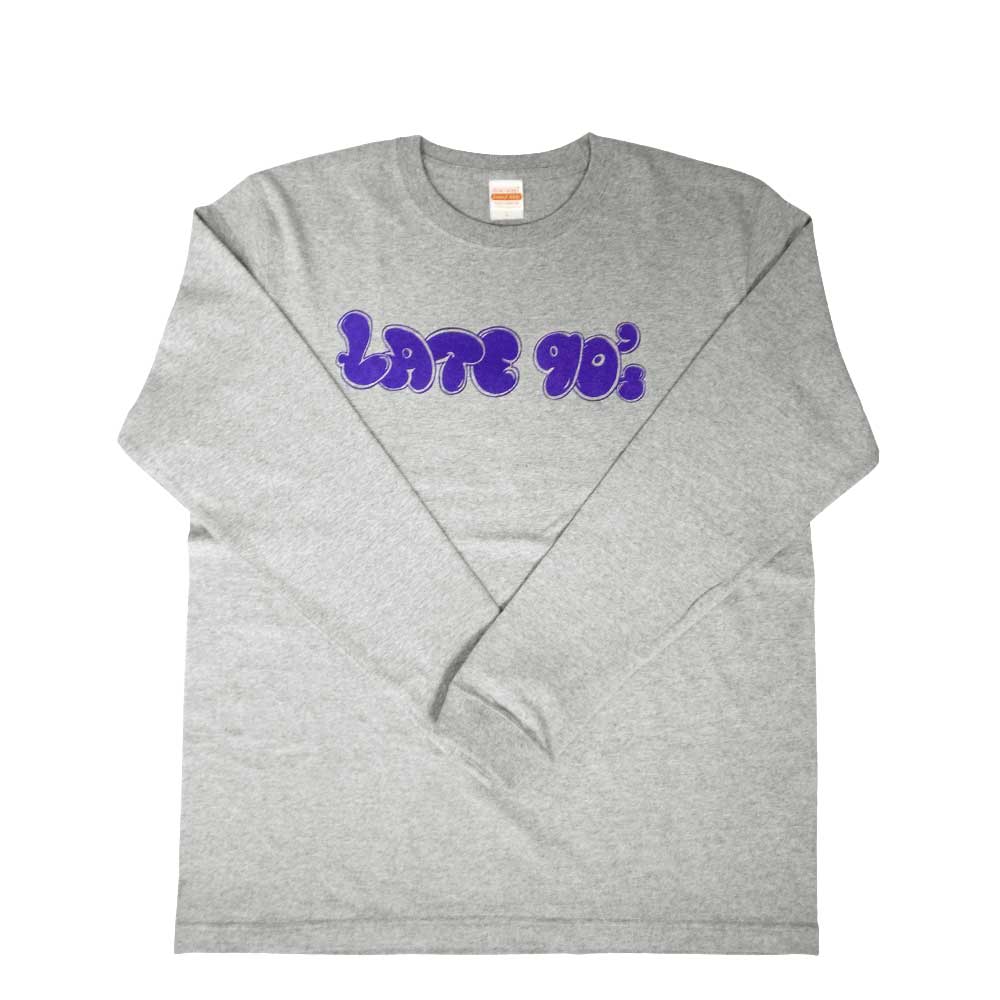 LATE 90's POP LOGO TEE GRAY/PURPLE