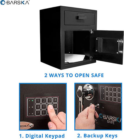 Barska-AX11930-Keypad-Depository-Safe-how-to-open-safe