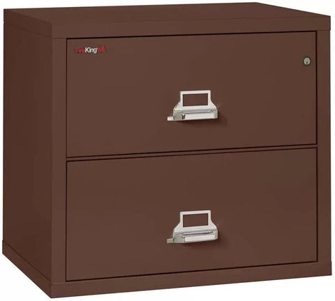 FireKing 2-3122-C Two Drawer Lateral Fire File Cabinet Brown