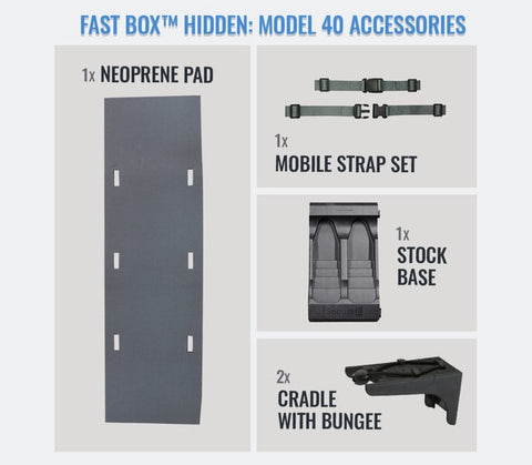 SecureIt Tactical FB-40-01 Fast Box Hidden Gun Safe Accessory Kit