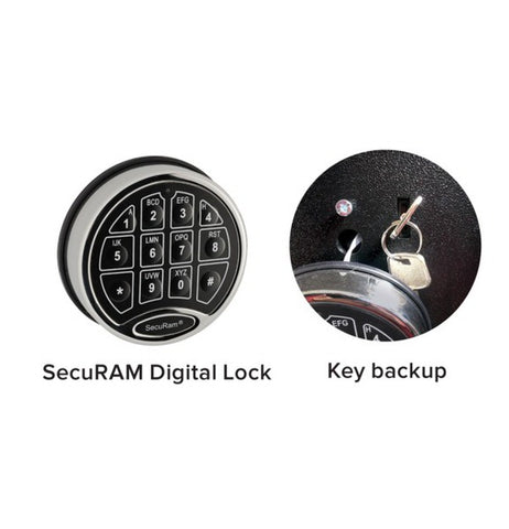 SnapSafe Super Titan Modular Safe Lock and Key Backup