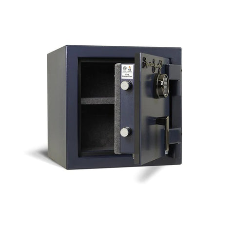 amsec am2020e5 home security safe halfway open empty