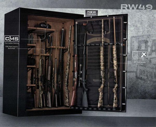 Browning RW49 Fireproof Gun Safe DPX System and CMS shelves