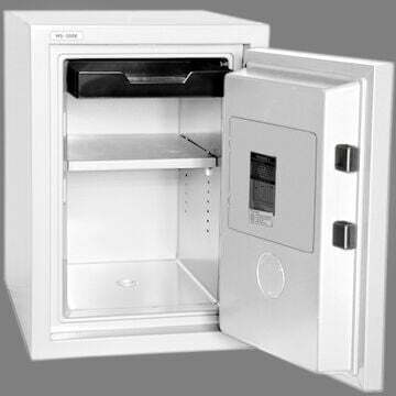 Hollon HS-500E 2 Hour Fireproof Home Safe Open Empty